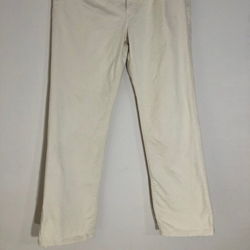 LRL Lauren Jeans Co. Women's FIve Pocket White Jeans Size 14 #NewEnglandCasual - Picture 6 of 13